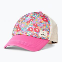 Czapka z daszkiem damska Rip Curl Mixed Yardage Trucker. Czerwone czapki z daszkiem damskie Rip Curl, bez wzorów, z materiału. Za 109.99 zł.