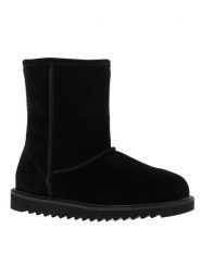 Gooce Skórzane kozaki zimowe "Sawel Waterproof" w kolorze czarnym rozmiar: 41. Czarne kozaki damskie Gooce, z materiału, bez obcasa. Za 304.99 zł.