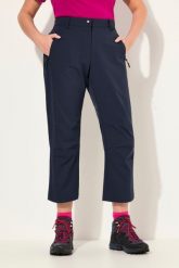 Damskie Spodnie funkcyjne 7/8 szybkoschnące wygodny pas. Niebieskie spodnie materiałowe damskie Ulla Popken, bez wzorów, z elastanu, sportowe, plus size. Za 233.99 zł.