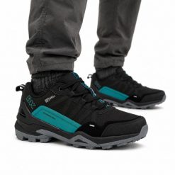 Buty męskie sportowe trekkingowe DK VENOM SOFTSHELL. Czarne buty trekkingowe męskie DK, z materiału, bez zapięcia, rowerowe. Za 239.00 zł.