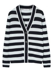 TATUUM Kardigan w kolorze czarno-białym rozmiar: L. Białe kardigany damskie Tatuum, l, bez wzorów. Za 178.79 zł.