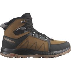 Buty męskie Salomon Outchill Ts Cswp. Brązowe buty trekkingowe męskie Salomon, na zimę, bez zapięcia, trekkingowe. Za 724.60 zł.