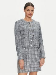 Guess Marynarka W5GL26 WH7I0 Szary Regular Fit. Szare marynarki i żakiety damskie Guess, l, z aplikacjami, z syntetyku. Za 399.99 zł.