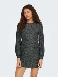 ONLY Sukienka dzianinowa w kolorze czarnym rozmiar: L. Czarne sukienki damskie Only, na co dzień, l, bez wzorów, z dzianiny, bez kołnierzyka, bez ramiączek, mini, proste. Za 61.60 zł.