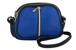 Listonoszka chabrowa BARBERINI'S skórzana 03-30. Niebieskie shopper bag damskie Barberinis, bez wzorów, ze skóry, na ramię, bez dodatków. Za 172.99 zł.