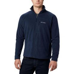 Polarowy sweter męski Columbia Fast Trek II Full Zip Fleece. Niebieskie kardigany męskie Columbia, m, bez wzorów, z polaru, sportowe, bez kołnierzyka. Za 151.99 zł.