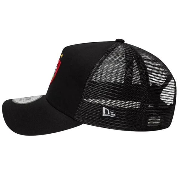Czapka trucker RC Toulon New Era Core EF. Czarne czapki męskie New Era, bez wzorów, z materiału. Za 168.00 zł.