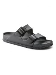 Birkenstock Klapki "Arizona" w kolorze antracytowym rozmiar: 46. Czarne klapki damskie Birkenstock, bez wzorów, bez obcasa. Za 160.95 zł.