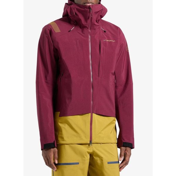 Kurtka La Sportiva Sender GTX Performance Jacket. Czerwone kurtki męskie La Sportiva, bez wzorów, sportowe, bez kaptura. Za 2,057.99 zł.
