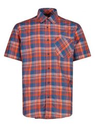 Cmp Koszula funkcyjna w kolorze pomarańczowo-niebieskim rozmiar: 58. Niebieskie koszule męskie CMP, bez wzorów, z materiału, bez kołnierzyka, bez ramiączek. Za 74.46 zł.