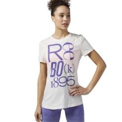 Koszulka sportowa damska Reebok Definition. Białe bluzki sportowe damskie Reebok, l, z materiału, bez kołnierzyka, bez ramiączek. Za 133.00 zł.