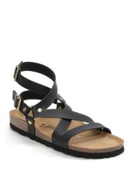BACKSUN Skórzane sandały "Chancay" w kolorze czarnym rozmiar: 37. Czarne sandały damskie Backsun, bez wzorów, bez obcasa. Za 173.99 zł.