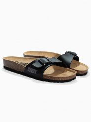 Sunbay Klapki "Jasmin" w kolorze czarnym rozmiar: 41. Czarne klapki damskie Sunbay, bez wzorów, bez obcasa. Za 176.08 zł.