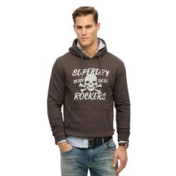 Bluza z kapturem Superdry Skull. Czarne bluzy z kapturem męskie Superdry., m. Za 376.25 zł.