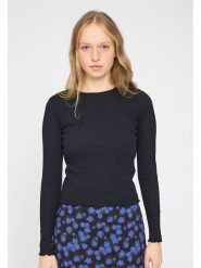 MAZINE Koszulka "Malbis" w kolorze czarnym rozmiar: M. Czarne bluzki damskie MAZINE, m, bez wzorów, z bawełny, bez kołnierzyka. Za 74.11 zł.