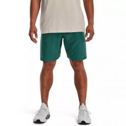 Spodenki do MMA męskie Under Armour Woven Graphic. Zielone szorty sportowe męskie Under Armour, m, na fitness i siłownię. Za 79.99 zł.