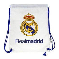Real Madryt worek sportowy plecak Gymsacks biały. Białe plecaki męskie Real Madrid, bez wzorów, z materiału. Za 118.20 zł.