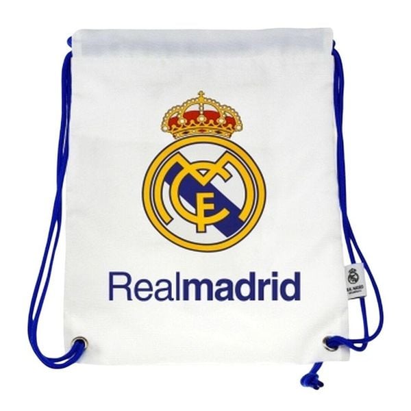 Real Madryt worek sportowy plecak Gymsacks 1ST RM6GY1 biały. Białe plecaki damskie Real Madrid, bez wzorów, z materiału. Za 89.00 zł.