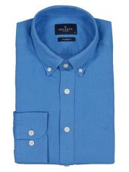 Hackett London Koszula - Tailored fit - w kolorze niebieskim rozmiar: M. Niebieskie koszule męskie Hackett London, m, bez wzorów, bez kołnierzyka, bez ramiączek. Za 157.73 zł.