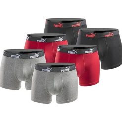 Bokserki majtki męskie Puma Boxershorts 6-pak bawełniane. Czarne bokserki męskie Puma, bez wzorów, z bawełny. Za 179.00 zł.