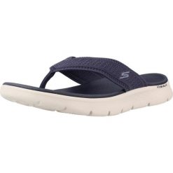 Sandały SKECHERS GO WALK FLEX Niebieski. Niebieskie sandały damskie Skechers, bez wzorów, z materiału, bez obcasa. Za 174.99 zł.