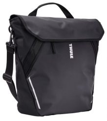 Torba rowerowa Chasm Courier Inlock, czarna. Czarne torby męskie na ramię Thule, bez wzorów, na ramię. Za 470.60 zł.