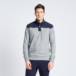Sweter Marynarski Sailing 100 Męski. Niebieskie kardigany męskie TRIBORD, l, bez wzorów, z dzianiny, klasyczne, bez kołnierzyka. Za 119.99 zł.