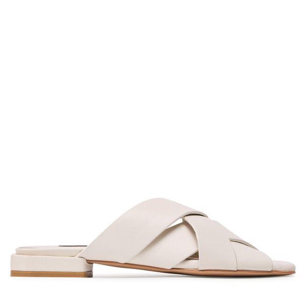 Klapki GINO ROSSI. Brązowe klapki damskie Gino Rossi, bez wzorów, bez obcasa. Za 279.99 zł.