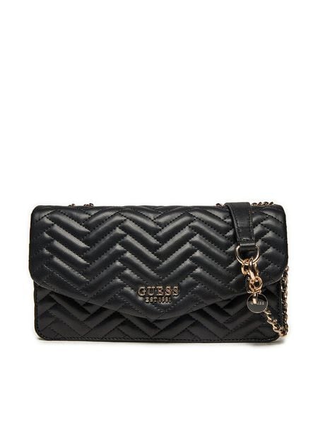 Guess Torebka HWQG95 08210 Czarny. Czarne torebki klasyczne damskie Guess, z aplikacjami, ze skóry, bez dodatków. Za 339.99 zł.