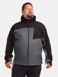 Kilpi Kurtka softshellowa "Ravio" w kolorze szaro-czarnym rozmiar: 5XL. Czarne kurtki outdoor męskie Kilpi, xl, bez wzorów, bez kaptura. Za 237.17 zł.