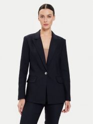 Morgan Marynarka 241-VTACA.F Granatowy Regular Fit. Niebieskie marynarki i żakiety damskie Morgan, bez wzorów, z bawełny. Za 399.99 zł.