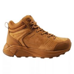 Buty trekkingowe męskie Magnum Brag Mid WP V - brązowe, Rozmiar buta 42. Brązowe buty trekkingowe męskie MAGNUM, z meshu, bez zapięcia, na fitness i siłownię. Za 229.99 zł.