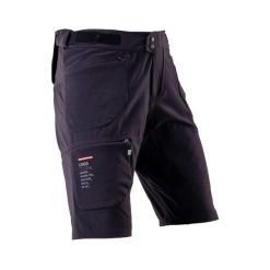 Spodenki rowerowe męskie Leatt MTB Trail 6.0 Cargo ghost black. Czarne szorty męskie LEATT, bez wzorów, sportowe. Za 569.99 zł.