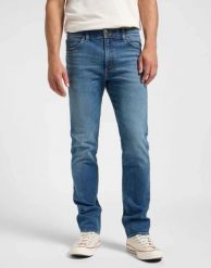 MESKIE SPODNIE LEE X SLIM CARZI 112364715. Spodnie materiałowe męskie Lee, bez wzorów, z jeansu. Za 219.99 zł.