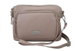 Listonoszka skórzana BARBERINI'S Różowa pudrowa 990-18. Czerwone shopper bag damskie Barberinis, bez wzorów, ze skóry, małe, bez dodatków. Za 239.99 zł.