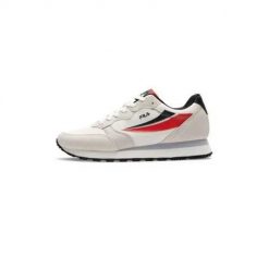 Buty do chodzenia męskie Fila FFM038013507. Białe buty sportowe na co dzień męskie Fila, z materiału, bez zapięcia, trekkingowe. Za 412.00 zł.