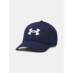 Czapka z daszkiem męska Under Armour Blitzing. Niebieskie czapki męskie Under Armour, bez wzorów, sportowe. Za 99.99 zł.