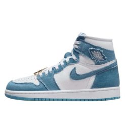 Buty do chodzenia dla dorosłych Air Jordan 1 High OG Denim. Białe buty sportowe na co dzień damskie Jordan, bez wzorów, z denimu, trekkingowe. Za 1,723.40 zł.