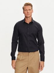 Calvin Klein Koszula K10K113521 Granatowy Slim Fit. Niebieskie koszule męskie CALVIN KLEIN, m, bez wzorów, z bawełny, bez kołnierzyka, bez ramiączek. Za 229.99 zł.