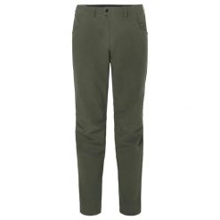 Wodoodporne spodnie VAUDE Qimsa Light Pants II Softshell. Zielone szorty męskie Vaude, bez wzorów, z softshellu. W wyprzedaży za 580.50 zł.