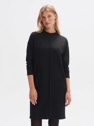 OPUS Sukienka w kolorze czarnym rozmiar: 36. Czarne sukienki damskie Opus, na co dzień, bez wzorów, bez kołnierzyka, bez ramiączek, mini, proste. Za 148.96 zł.