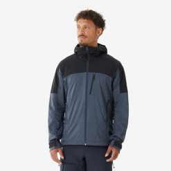 Kurtka Softshell męska trekkingowa Simond MT900 Windwarm. Czarne kurtki softshell damskie SIMOND, l, bez wzorów, z polaru, bez kaptura. Za 349.99 zł.