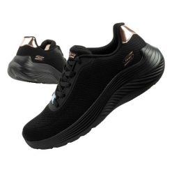 Buty sportowe damskie Skechers Bobs Squad Waves. Czarne buty sportowe na co dzień damskie Skechers, bez wzorów, z tkaniny. Za 269.00 zł.