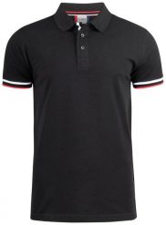 Clique Koszulka polo męska Newton 100% bawełna ring spun czesana, czarna – black. Czarne koszulki polo męskie CLIQUE, m, bez wzorów, z bawełny, bez ramiączek. Za 135.82 zł.