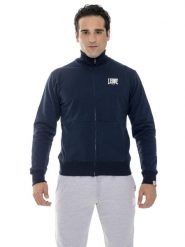 Bluza z bawełna z zamek błyskawiczny na trening. Czarne bluzy bez kaptura męskie LEONE 1947 APPAREL, s, z bawełny. Za 324.17 zł.
