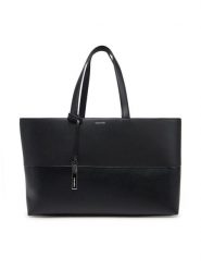 Calvin Klein Torebka Ck Mixmedia Medium Shopper K60K613011 Czarny. Czarne shopper bag damskie CALVIN KLEIN, bez wzorów, ze skóry, bez dodatków. Za 359.99 zł.