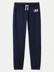 Gap Spodnie dresowe 482442-04 Granatowy Regular Fit. Niebieskie spodnie dziewczęce GAP, z bawełny. Za 79.99 zł.