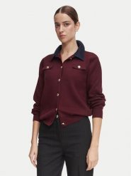 Morgan Kardigan 252-MJEANE Bordowy Regular Fit. Czerwone kardigany damskie Morgan, xl, bez wzorów, z syntetyku. Za 349.99 zł.