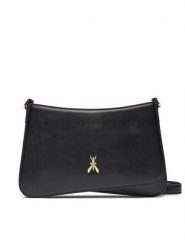 Patrizia Pepe Torebka 2B0101/L132-K103 Czarny. Czarne listonoszki damskie Patrizia Pepe, bez wzorów, ze skóry, bez dodatków. Za 1,289.00 zł.