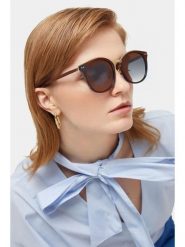 Lucky Bees Damskie okulary przeciwsłoneczne w kolorze jasnobrązowym rozmiar: onesize. Brązowe okulary przeciwsłoneczne damskie Lucky Bees. Za 106.38 zł.